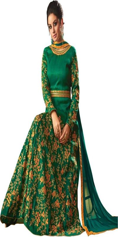 Vaidehi Fashion Art Silk Embroidered Gown